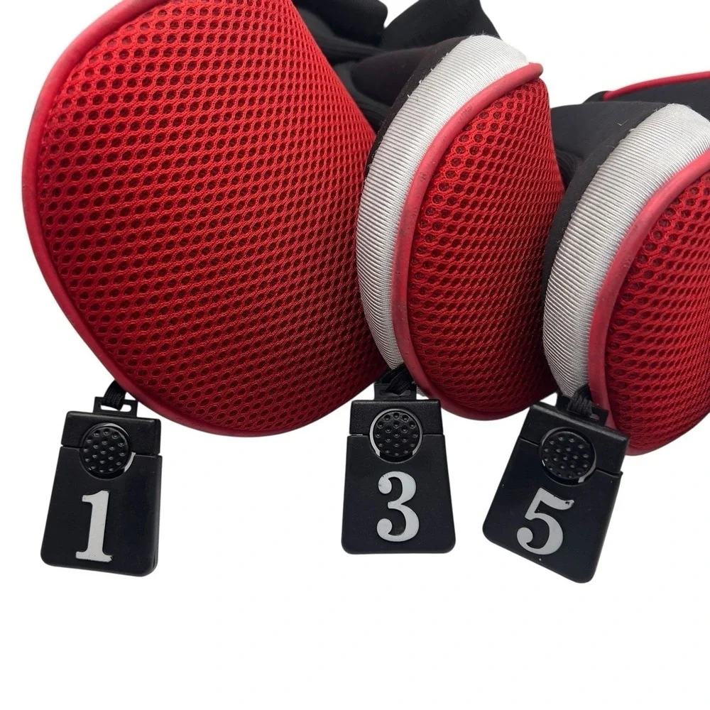 Andux 6‑Pc Driver & Fairway Wood Head Covers (1, 3, 5, 7) Long Neck 2 Interchang